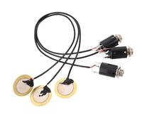 ULTECHNOVO 3pcs Instrument Piezo Contact Pickup for Guitar and Harp, Portable and Easy Stick Microphone Transducer for Acoustic Stringed Instruments, for Recording and Practice Use