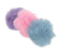 ULTECHNOVO 3pcs Lavalier Microphone Covers with Plush Furry Windshield, Clip-on Design Portable Mic Mufflers for Outdoor Interviews and Speeches, Suitable for 0.5-1.2cm Lapel Mics