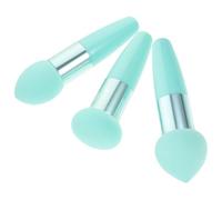 ULTECHNOVO 3pcs Makeup Sponge Brush Makeup Puff Pen Good Elasticity Soft Pp Latex Material Green Not Hurt Eye Not Hurt Skin