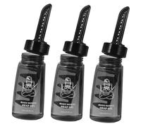 ULTECHNOVO 3pcs Men’s Hair Styling Gel Bottles with Comb 260ml Refillable Hair Wax Gel Container for Classic Pomade and Retro Slicked Back Hairstyles