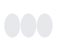 ULTECHNOVO 3pcs Oval Canvas Painting Boards for Artists and Beginners, Cotton and Mixed Linen Fabric, Strong Oil Absorption and Prevents Color Seepage, for Home Décor and Art Classes, 9.8 X