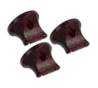 ULTECHNOVO 3pcs Practical Wooden Erhu Bridges Brown Plastic Instrument Parts Hole Bottom for Replacing Broken Bridge Sturdy Structure Suitable for Traditional Music