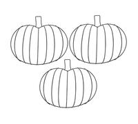 ULTECHNOVO 3pcs Pumpkin Wreath Forms Metal Wire Frame Sturdy DIY Floral Pumpkin Shaped Wreath for Halloween Thanksgiving Porch Decoration Indoor Outdoor Use