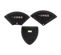 ULTECHNOVO 3pcs Reusable Eyebrow Shaping Tool Plastic Ruler Stencils for Precise Brow Mapping and Grooming Portable DIY Caliper Guide for Beginners and Professional Makeup Artists