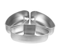 ULTECHNOVO 3pcs Steamer Rack Set with Divided Tray and Liquid Stewing Bowl Polished Cooking and Canning Accessories Suitable for Steaming Vegetables Rice Meat and Seafood