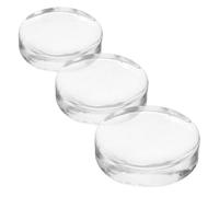 ULTECHNOVO 3pcs Thick Glass Fermentation Weights for Pickle Jars Pressing Stones for Sauerkraut Kimchi and Home Canning Suitable for Wide Mouth Jars Essential Fermenting Accessories