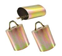 ULTECHNOVO 3pcs Thickened Metal Cow Horse Sheep Bells Small Loud Bronze Anti-lost Hanging Livestock Bells for Farm Animals Multipurpose Use Corrosion-resistant Animal Safety Accessories