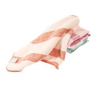 ULTECHNOVO 3pcs Thickened Washcloths Multipurpose Microfiber Face Towels Highly Absorbent Soft Spa Bath Towels for Bathroom Daily Use Red Green Orange