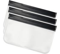 ULTECHNOVO 3pcs Travel Cosmetics Bags Storage Bag Peva Material Lightweight Compact Design Frosted Finish for Travelling and Camping