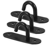 ULTECHNOVO 3Pcs Wall Mount Exercise Strap Anchors for Resistance Bands Gym Hook Heavy Duty Stainless Steel Ceiling Hangers Multipurpose for Yoga Strength Training Home Fitness