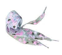 ULTECHNOVO 4 Pairs Cherry Blossom Flat Shoelaces 1.1 Inch Wide Polyester