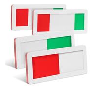 ULTECHNOVO 4 Pcs Dual-color Sliding Door Signs for Office and Restroom Self-adhesive Vacancy and Occupied Status Indicators with Easy Slide Mechanism for Clear Availability Communication