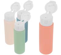 ULTECHNOVO 4 Pcs Refillable Squeeze Travel Bottles for Lotion and Shampoo, 50ml Plastic Empty Containers with Practical Design, Sturdy and Portable for Travel Use