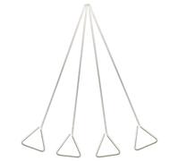 ULTECHNOVO 4 Pcs Stainless Steel Cell Spreader, Reusable L-Shaped Bacteria Spreading Tool for Laboratory Agar Plates & Petri Dish, Microbiology Lab Steel Applicator Rods for Uniform Coating