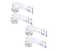 ULTECHNOVO 4 Rolls Self-Adhesive Jewelry Price Tags Kraft Paper Stickers for Rings Necklaces Bracelets Labels Each for Retail Shop Display Organizing and Handwritten Pricing