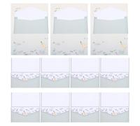 ULTECHNOVO 4 Sets Cartoon Animal and Plant Stationery Envelope Writing Paper Set, 36pcs White Letter Papers with 12 Invitation Envelopes for Wedding Invitation and Personal Letter Writing