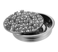 ULTECHNOVO 40 Cups Stainless Steel Communion Tray Classic Stackable Design Refined Silver Serving Plate for Worship and Christmas Decor Large Capacity