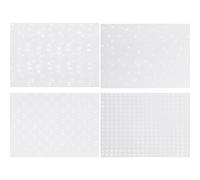 ULTECHNOVO 40 Sheets Notebook Backing Paper Decorative Vintage Printing Paper with Beautiful Patterns White Translucent Craft Material for Scrapbook Decoration and DIY Origami