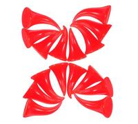 ULTECHNOVO 40PCS DIY Devil Horns Red Hair Accessories Lightweight Craft Materials for Hair Clips Headband Ties Halloween Party Decoration Cow and Bull Horns Design