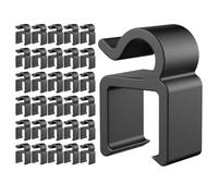 ULTECHNOVO 40pcs Plastic Cable Clip Mic Stand Arm Clip Cable Fixing Cellphone Stand Holder Mobile Phone Holder for Desk Filming Clamp for Phone Tripod Setup