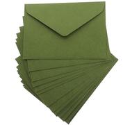 ULTECHNOVO 40pcs Vintage 120gsm Thick Triangular Letter Envelopes in Sage Green for Wedding Invitations and Greeting Cards, Practical Retro Style Card Storage Envelopes for Party Use