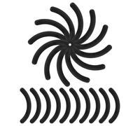 ULTECHNOVO 48pcs Soft Rubber Eyelash Curler Replacement Pads, Universal Flexible Curler Refill Cushions for Comfortable, Easy to Use Lash Curling, Black Rubber Material