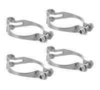 ULTECHNOVO 4pcs 25.4mm Metal Bike Cable Housing Clips Wire Management Clamp for Bicycle Front Brake and Gear Cables Sturdy Guide Holder for Cycling Maintenance