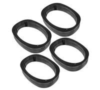 ULTECHNOVO 4pcs 6x9 Inch Car Speaker Spacers Rings, Universal Black Plastic Mounting Brackets, Flat Depth Extender for Auto Door Audio System Replacement Install
