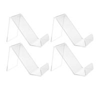 ULTECHNOVO 4pcs Acrylic Phone Display Holder Mobile Phone Holder with Tilt Angle Easy to Move Elegant Simple Structure Practical Decorative Retail Shop Use