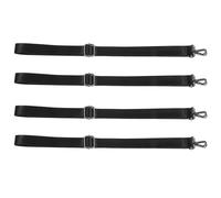 ULTECHNOVO 4Pcs Adjustable Elastic Horse Blanket Leg Straps Featuring Metal Snap Buckles for Horse Rug Fixing