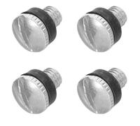 ULTECHNOVO 4pcs Aluminium Drum Lid Vent Valves Replacement Barrel Plug Air Vent Caps for Industrial and Agricultural Barrels