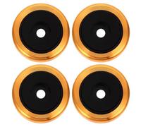 ULTECHNOVO 4pcs Aluminum Alloy Amplifier Feet Pads with Detachable Rubber Ring and Anti-vibration Design, Raise Amplifier Height Speaker Vibration Isolation Cushions for Audio Equipment