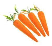 ULTECHNOVO 4pcs Artificial Hanging Carrots Easter Tree Ornaments Festive Foam Carrot Decorations 5.70x1.18x1.18in Lightweight Educational Tools Foam Plastic for Easter Celebrations