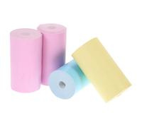 ULTECHNOVO 4pcs Assorted Colour Thermal Paper Roll for Printer, Smooth Surface PVC Printable Sticker Paper, Oil Resistant, for Banks and Supermarkets Random Color
