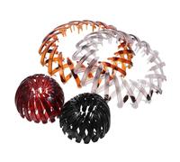 ULTECHNOVO 4pcs Birds Nest Hairpin Ponytail Holder Clip Hair-friendly Plastic Resin Secure Hold Elegant Chic Styling Tool for Women Casual Work