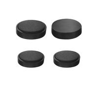 ULTECHNOVO 4pcs Black Magnetic Cowbell Silencer for Instrument with Effective Noise Reduction and Easy Installation without Tools, Practical Cymbal Accessory for Convenient Sound Control