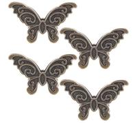 ULTECHNOVO 4pcs Butterfly Clip Butterfly Journal Clip Zinc Alloy Small Size Unique Design Secure Grip for Clipping Photos Office Accessories for Desk