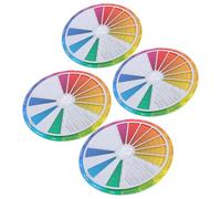 ULTECHNOVO 4pcs Color Wheel Color Learning Craft Class Teaching Tool Lightweight Compact Paper Standard for Painting Nail Artists Designers Art Classes