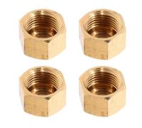 ULTECHNOVO 4pcs Copper Tube Fitting Flared Cap with Internal Threaded Design for Gas Line and Hydraulic Systems, Convenient Installation and Disassembly, Practical Choice with Attractive
