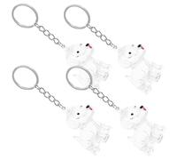 ULTECHNOVO 4pcs Dog Hair Holder Keychain with Advanced Sealing, Portable Eggshaped Abs Memorial Boxes for Pet Hair Storage, Unique Design Souvenir for Dog Owners, Easy to Carry