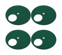 ULTECHNOVO 4pcs Dog Nail Filing Sandpaper Sheets with Self Adhesive Backing, Easy Replacement Sandpaper Refills for Pet Grooming and Scratch Boards, Green 27.5x27.5cm