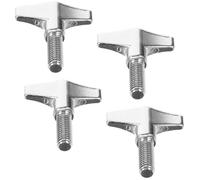 ULTECHNOVO 4pcs Drum Wing Screw Cymbal Quick Release Nut Screw Metal Stable and Pressure-resistant Percussion Instrument Accessories for Jazz Drum Rack Upgrade
