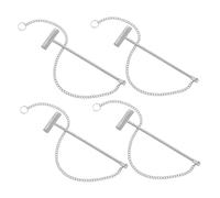 ULTECHNOVO 4Pcs Fire Hydrant Button Hammer Fire Hydrant Alarm Hammer with Secure Grip Breaking Glass Iron Construction for Emergency Situations