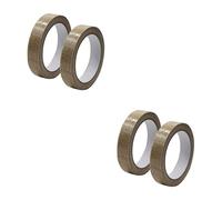 ULTECHNOVO 4pcs Flax Masking Decorative Tape for Crafting Scrapbooking Projects Self-adhesive Sticky Trim for Cards Letters School Gear