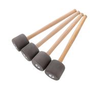 ULTECHNOVO 4pcs Foam Head Big Drum Hammer with Wood Handle for Bass Drum Percussion Soft Mallets Sticks for Drummers Sturdy and Comfortable Grip