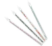 ULTECHNOVO 4pcs Glass Calligraphy Pens Set with Spiral Design, Easy to Use, Delicate and Elegant Vintage Style, for Practice and Decorative Writing
