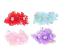 ULTECHNOVO 4pcs Hair Bun Covers Mesh Hair Nets for Girls Ballet Dancers Ballet Bun Net Elastic Holder Holds in Place Keeps off Neck Suitable for Stage Performances and Proms