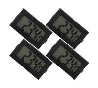 ULTECHNOVO 4pcs Mini Digital Thermometer Hygrometer with Plastic Body, Portable and Versatile Use for Garden and Reptile Rooms Temperature Monitoring