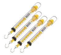 ULTECHNOVO 4pcs Newton Force Spring Scale Tubular Dynamometer Hook for Physics Experiments Accurate Measurements for Classroom Use for Teachers and Students