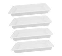 ULTECHNOVO 4pcs Plastic Instrument Tray for Laboratory Use Acid and Alkali Resistance, Versatile Scientific Lab Tray for Chemical Management and Laboratory Reagent Containment